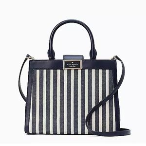 Kate Spade New York Reegan Striped Canvas Satchel